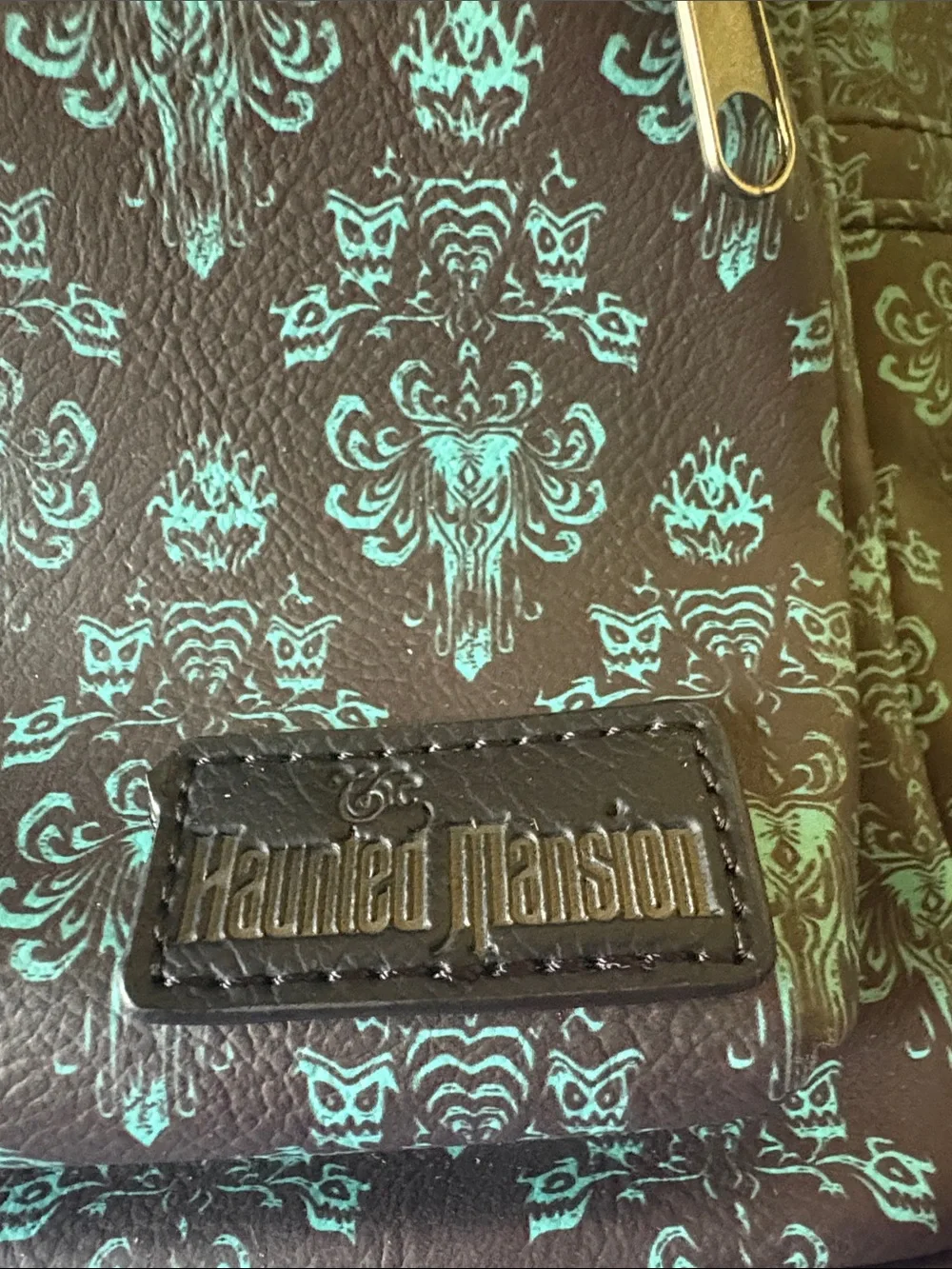 Haunted Mansion 50 th anniversary Mini Backpack in Teal and Black